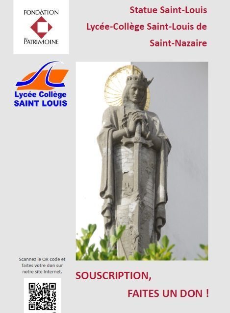 Appel aux dons pour la rénovation de la statue de Saint-Louis.