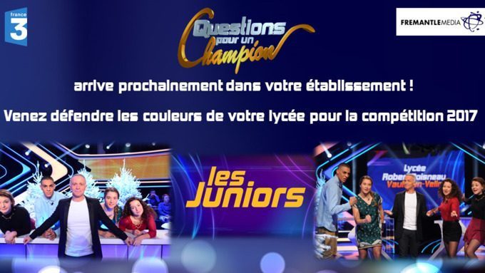 Lycée  gt, Elèves sélectionnés pour Questions pour un Champion