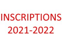 INSCRIPTIONS 2021/2022 : à partir du 02/11/2020