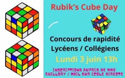 Concours de rubik’s cube en 3×3 – édition 2024