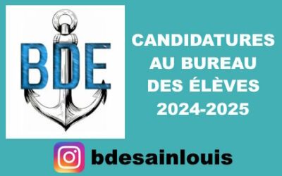 Dépôts des candidatures au BDE 2024-2025